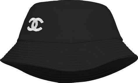 black chanel bucket hat